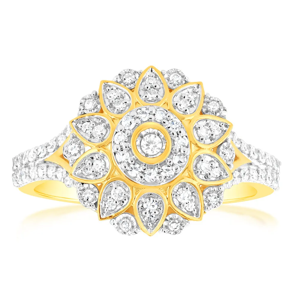 1/ 2 Carat Luminesce Lab Grown Diamond Ring In 9ct Yellow Gold Shiels