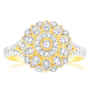 1/ 2 Carat Luminesce Lab Grown Diamond Ring In 9ct Yellow Gold Shiels