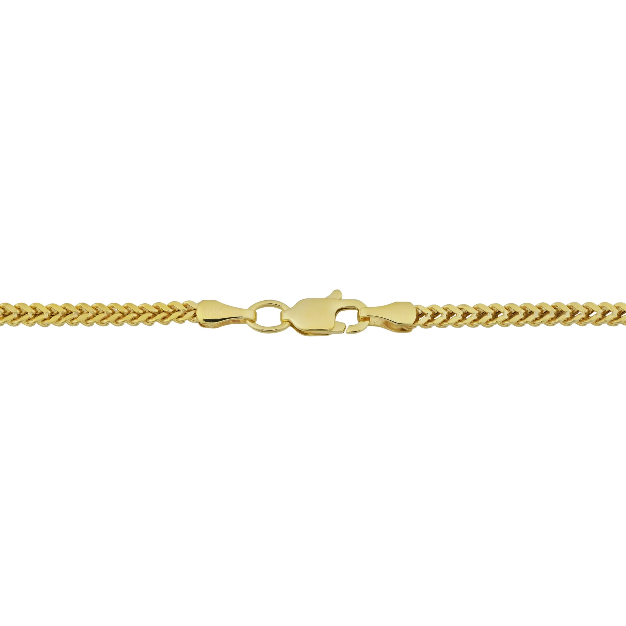 10k Yellow Gold 1.9mm Franco Link Necklace (30 inch)