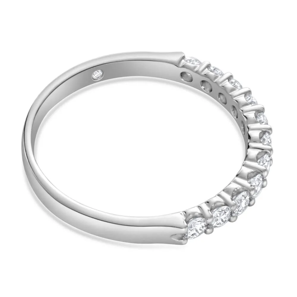 1/2 Carat Flawless Cut 18ct White Gold Diamond Bridal Ring Shiels