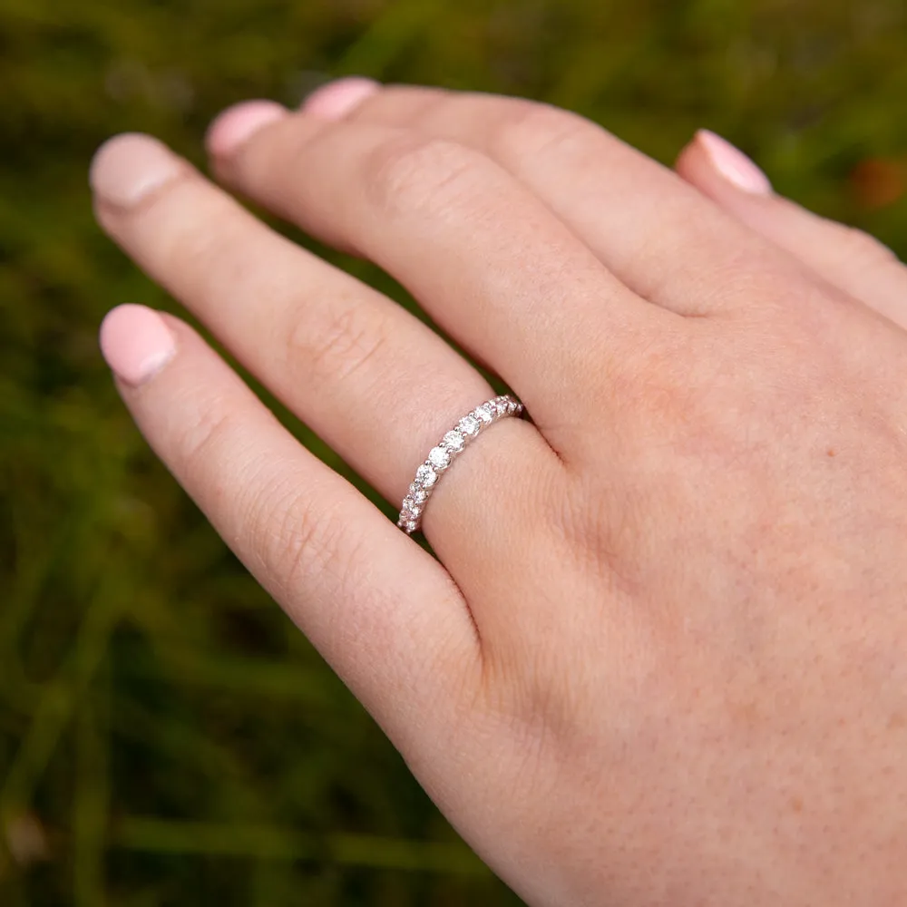 1/2 Carat Flawless Cut 18ct White Gold Diamond Bridal Ring Shiels