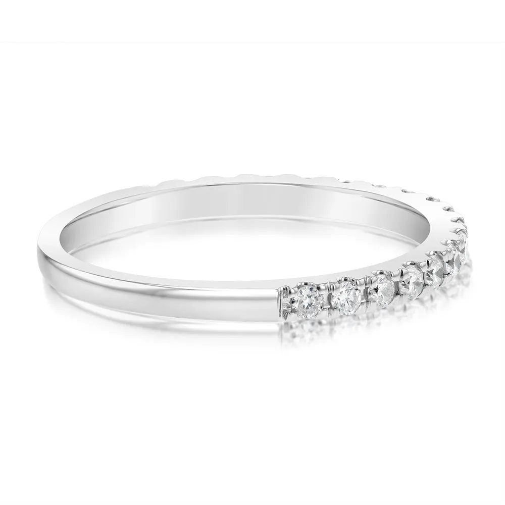 1/3 Carat Diamond Eternity Ring in 10ct White Gold Shiels