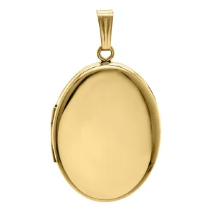 14K Gold-Filled 20x25mm Oval Locket Necklace Croghans