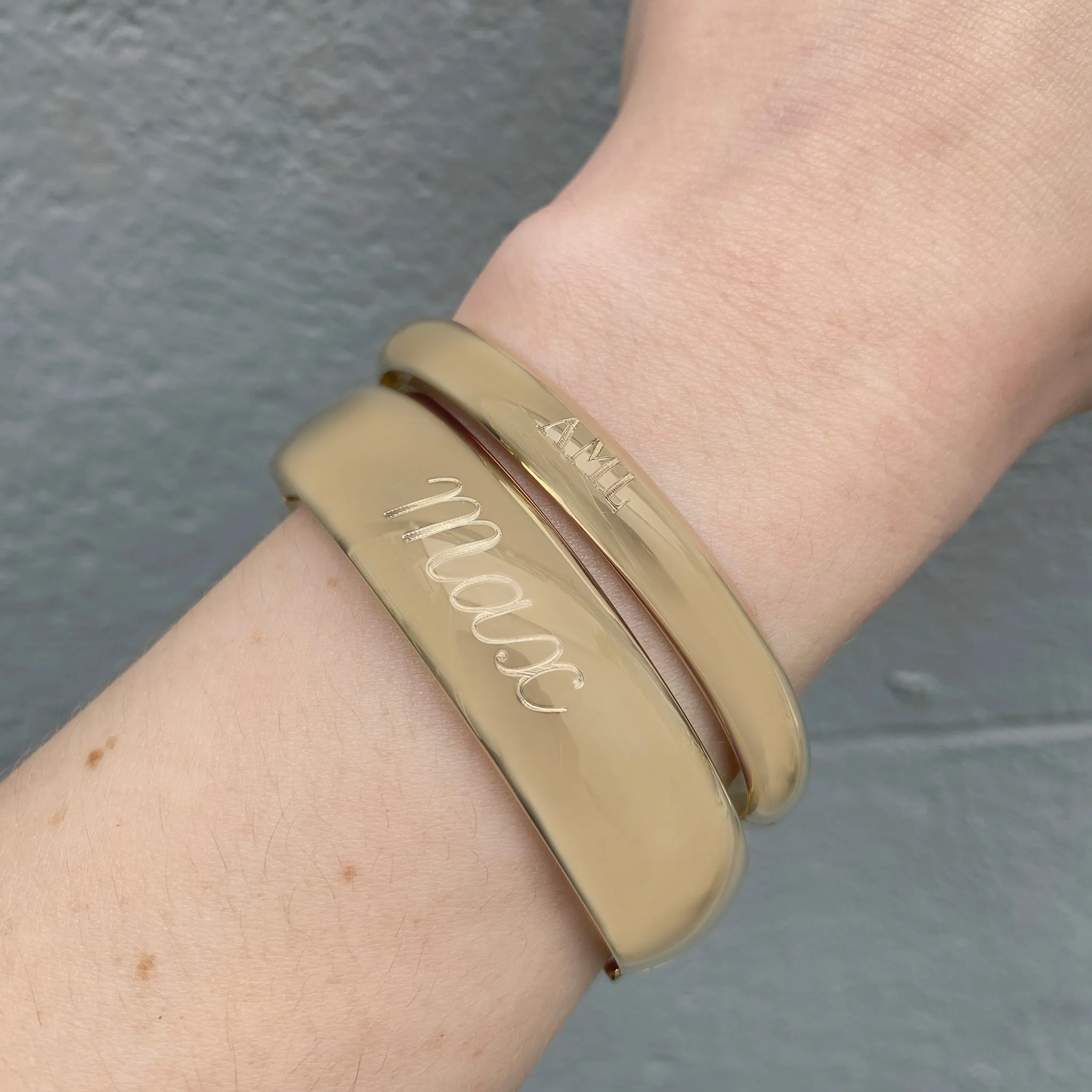 14K Gold-Filled Plain 16mm Bangle