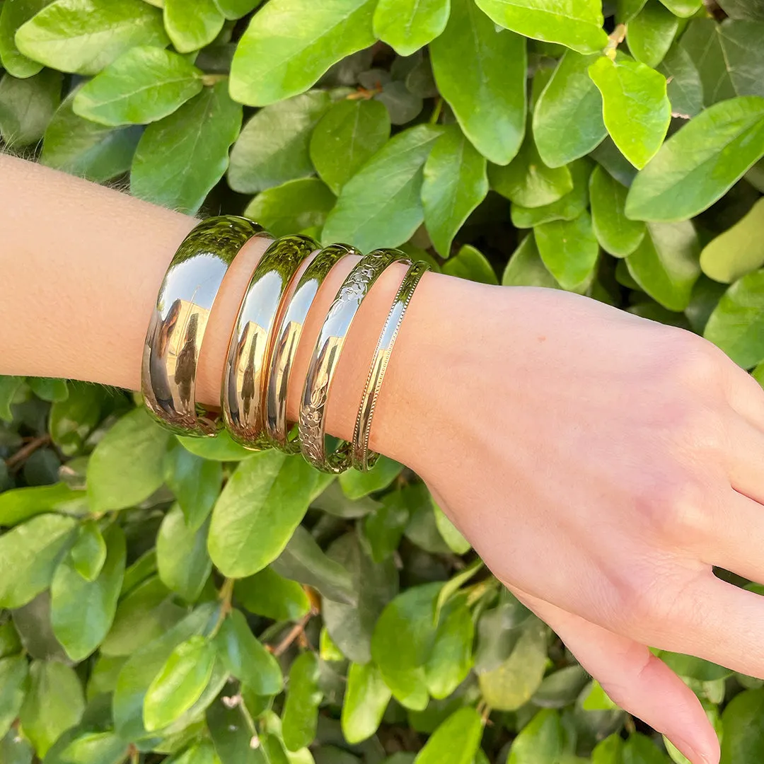 14K Gold-Filled Plain 16mm Bangle