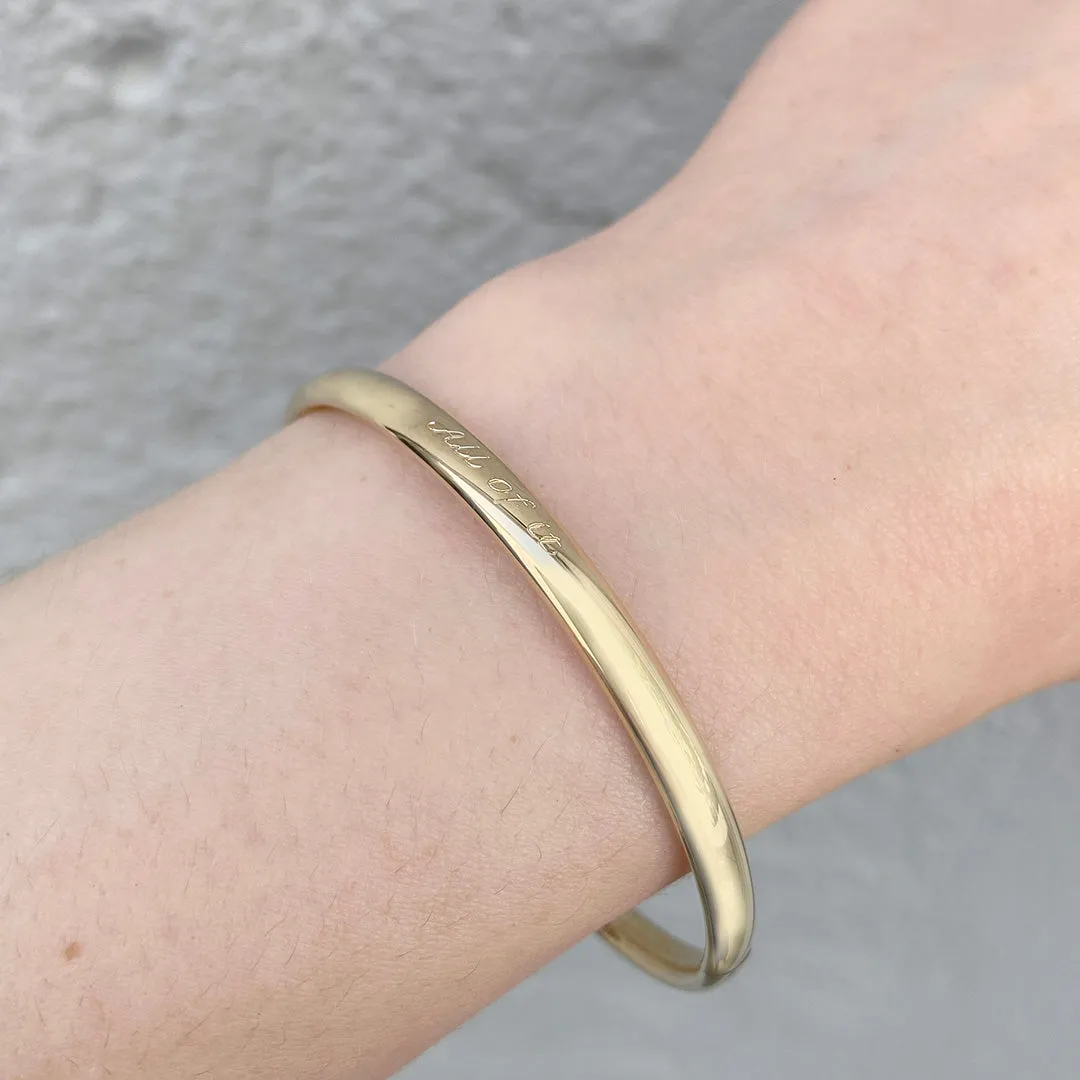 14K Gold-Filled Plain 5mm Bangle