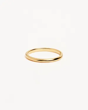 14k Solid Gold Bold Purity Ring Bycharlotte
