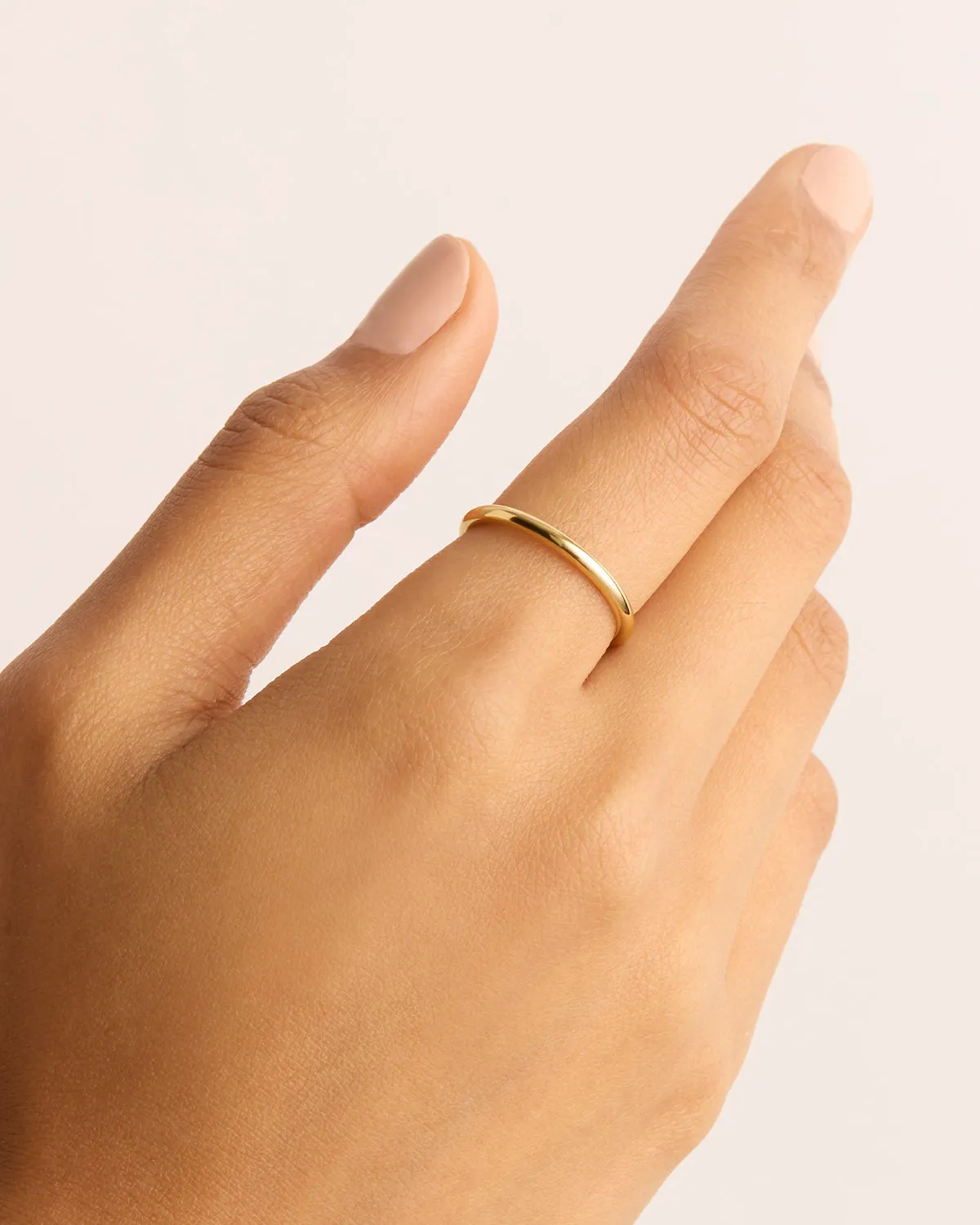 14k Solid Gold Bold Purity Ring Bycharlotte