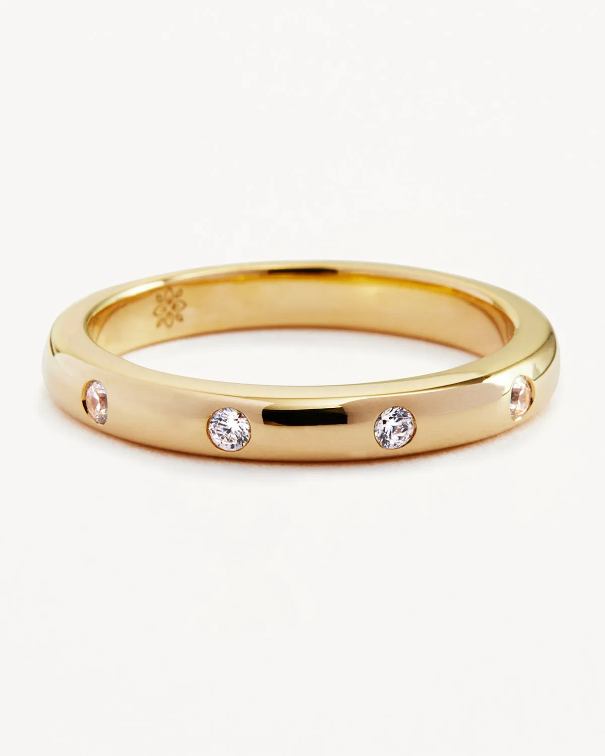 14k Solid Gold Cosmic Lab-Grown Diamond Ring Bycharlotte