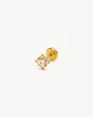 14k Solid Gold Endless Light Cartilage Earring Bycharlotte