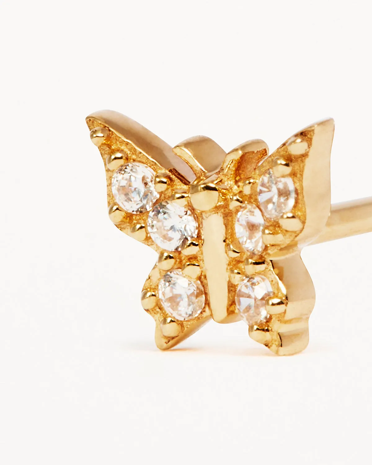 14k Solid Gold Fly With Me Earring Bycharlotte
