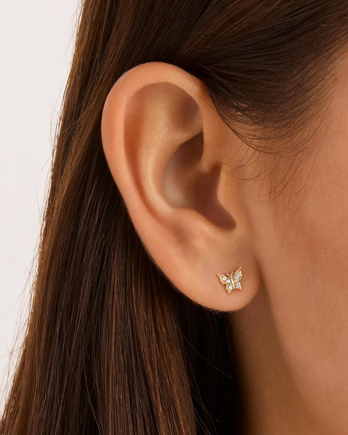 14k Solid Gold Fly With Me Earring Bycharlotte
