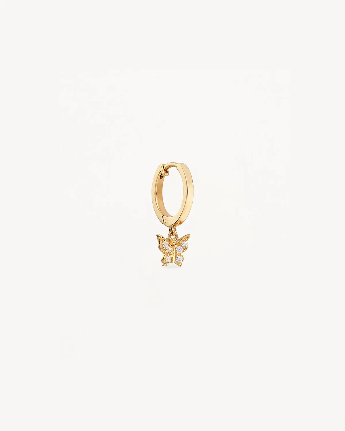 14k Solid Gold Fly With Me Hoop Bycharlotte