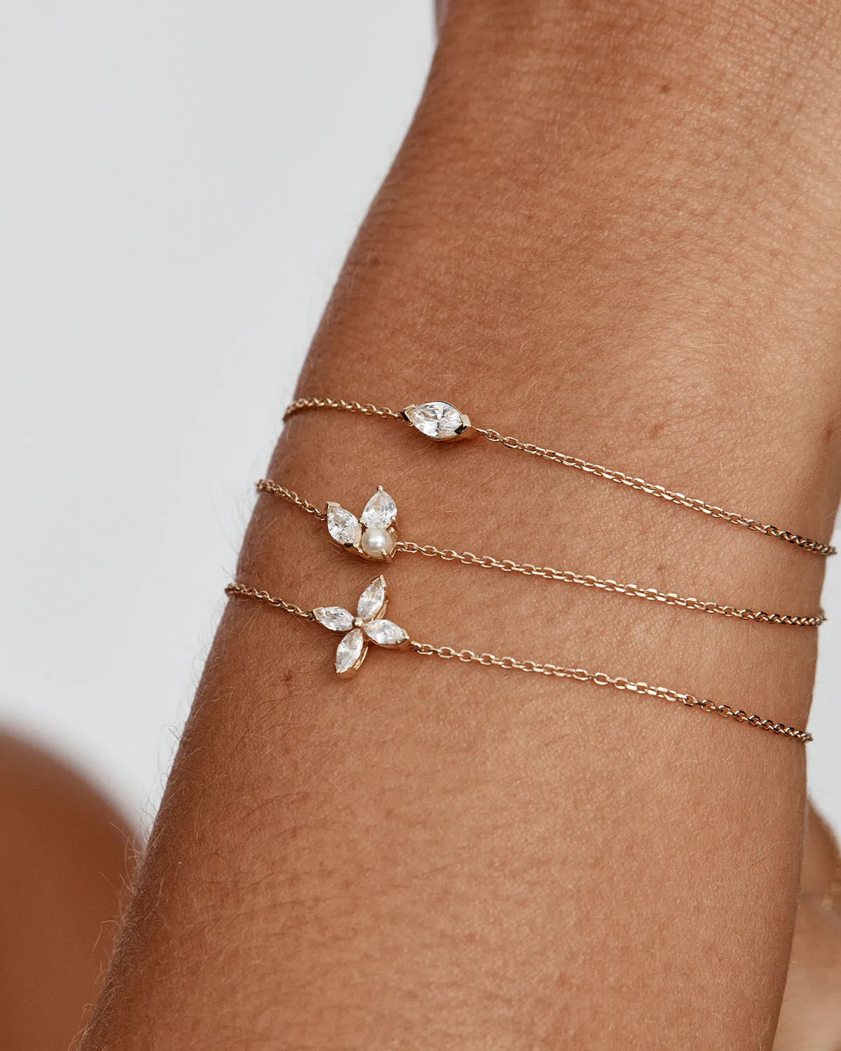 14k Solid Gold In Bloom Lab-Grown Diamond Bracelet Bycharlotte