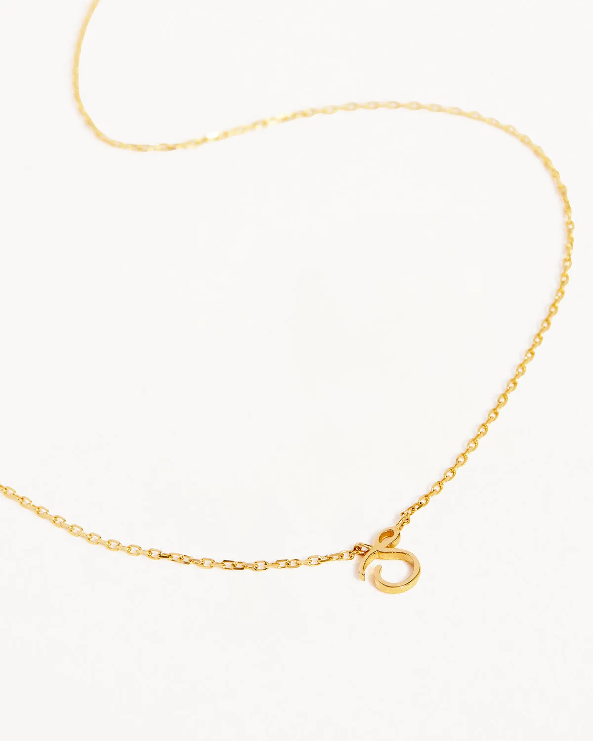 14k Solid Gold Love Letter Necklace Bycharlotte