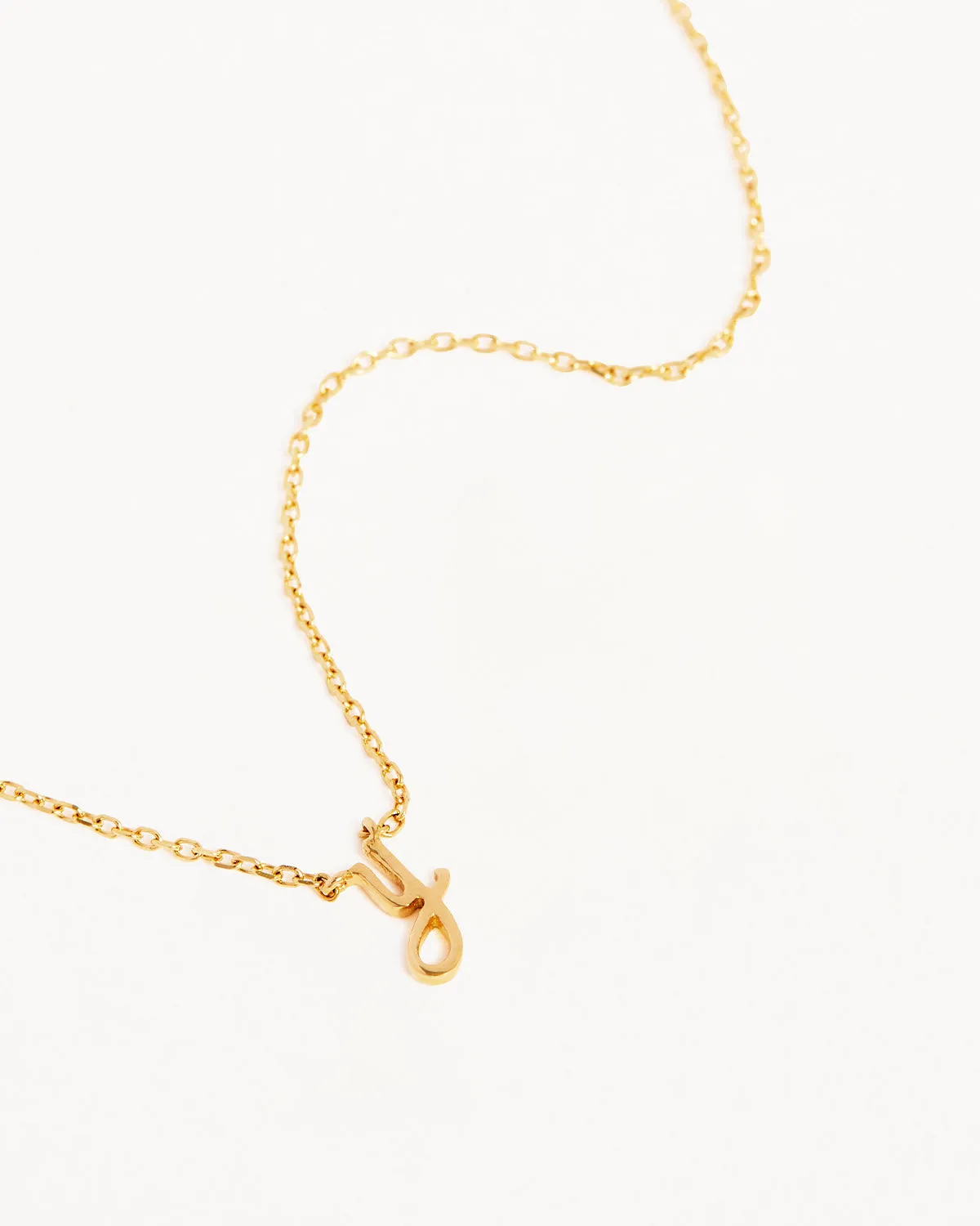14k Solid Gold Love Letter Necklace Bycharlotte