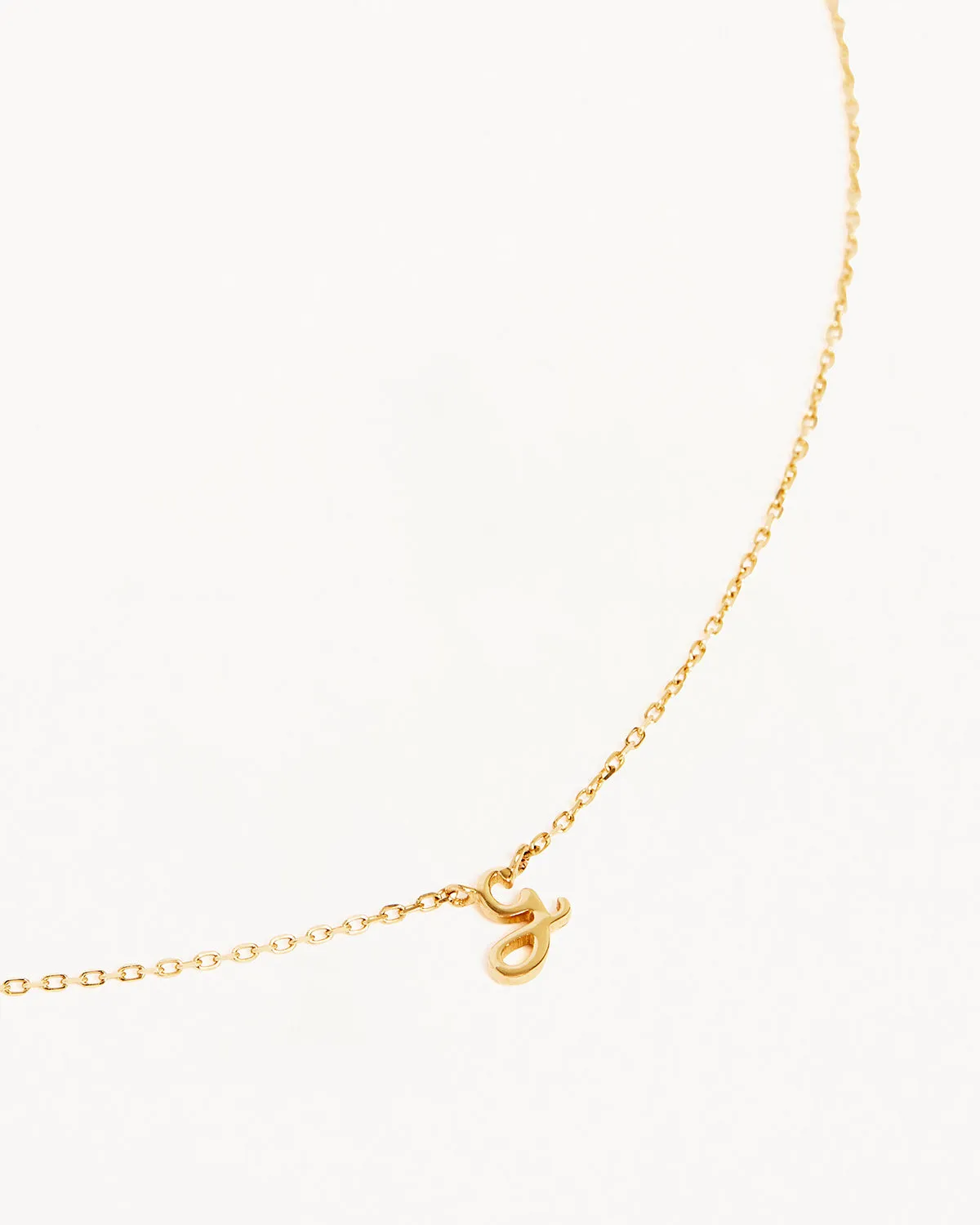 14k Solid Gold Love Letter Necklace Bycharlotte
