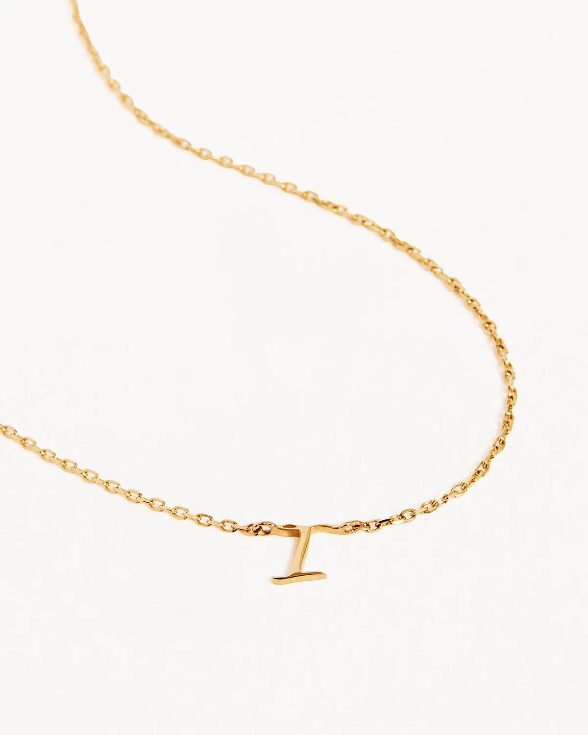 14k Solid Gold Love Letter Necklace Bycharlotte