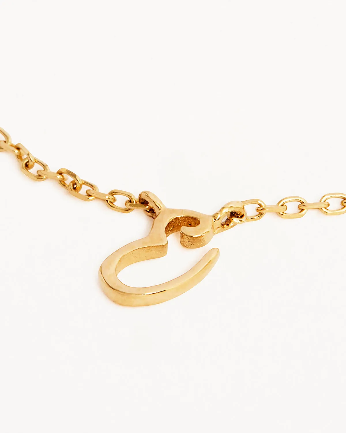14k Solid Gold Love Letter Necklace Bycharlotte