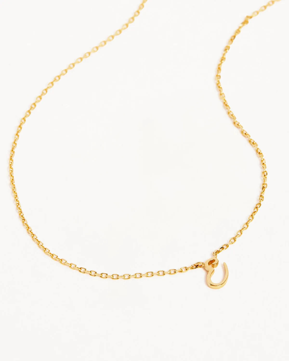 14k Solid Gold Love Letter Necklace Bycharlotte