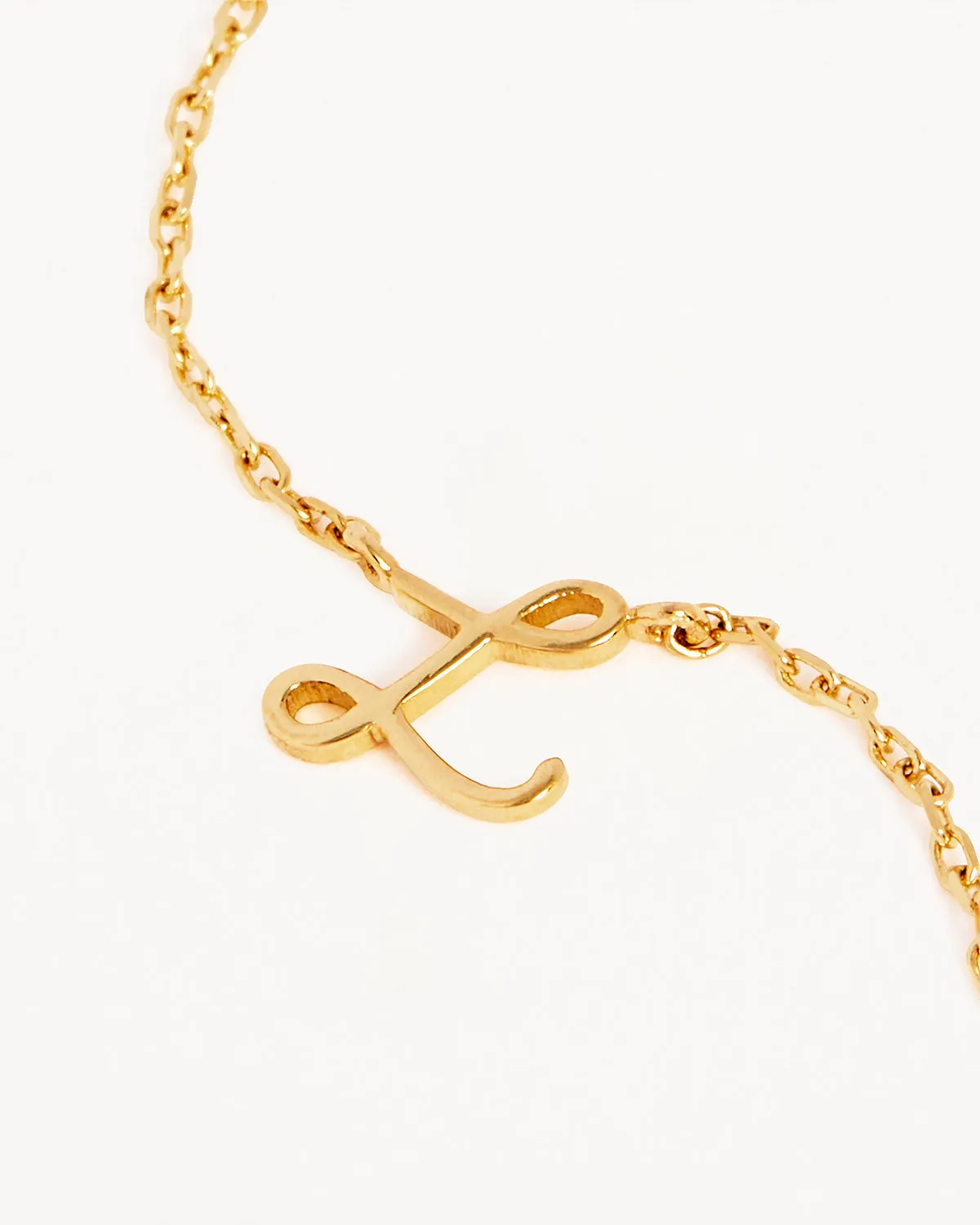 14k Solid Gold Love Letter Necklace Bycharlotte