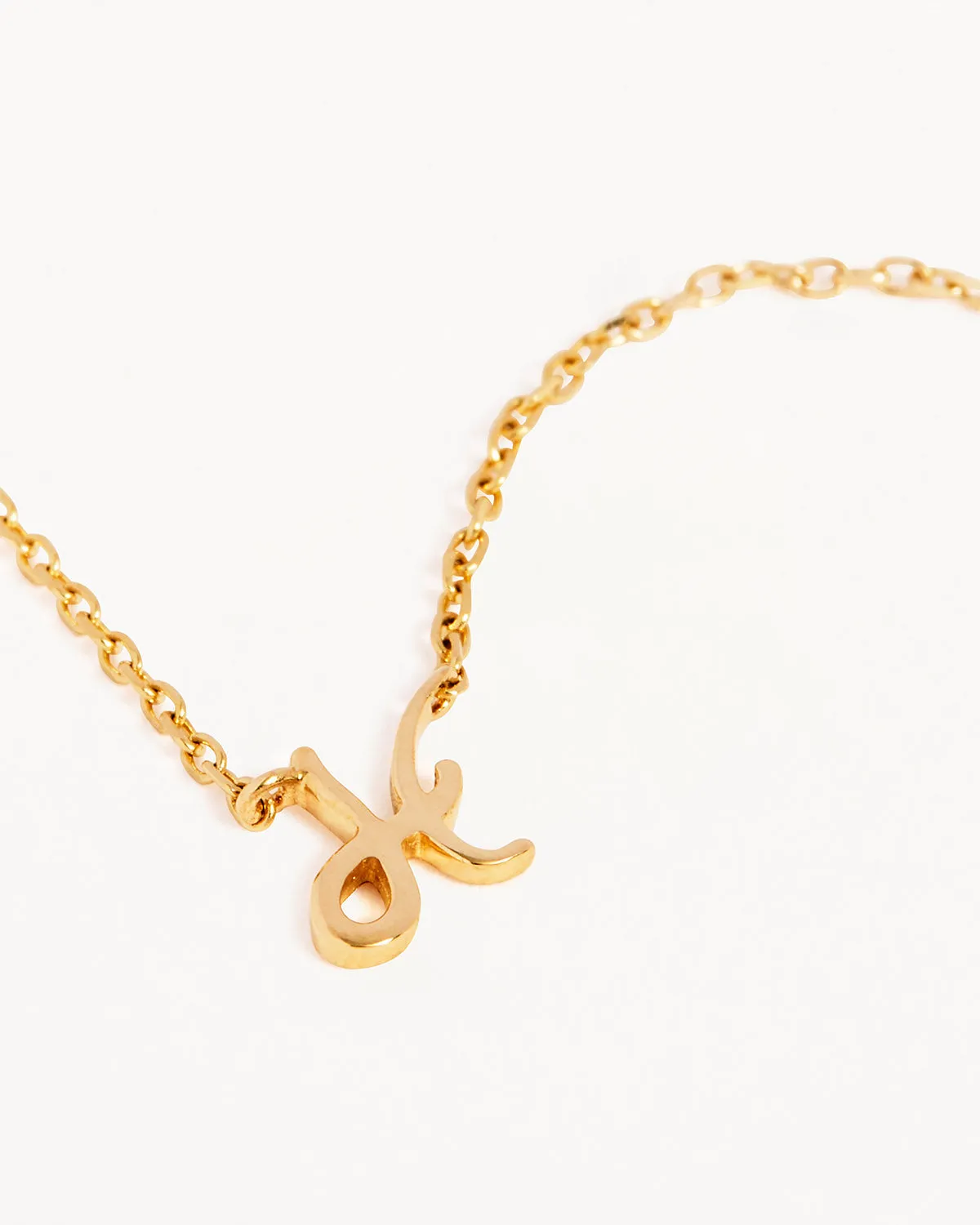 14k Solid Gold Love Letter Necklace Bycharlotte