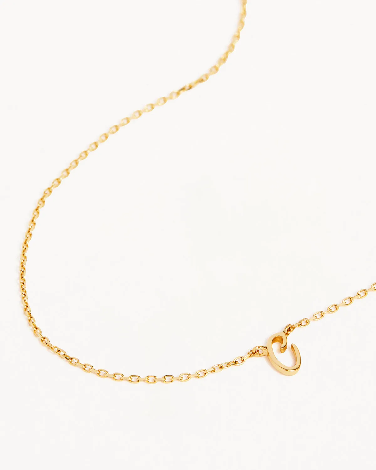 14k Solid Gold Love Letter Necklace Bycharlotte