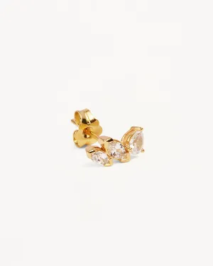 14k Solid Gold Petal by Petal Lab-Grown Diamond Earring - Right Bycharlotte