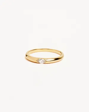14k Solid Gold Petal of Hope Lab-Grown Diamond Ring Bycharlotte