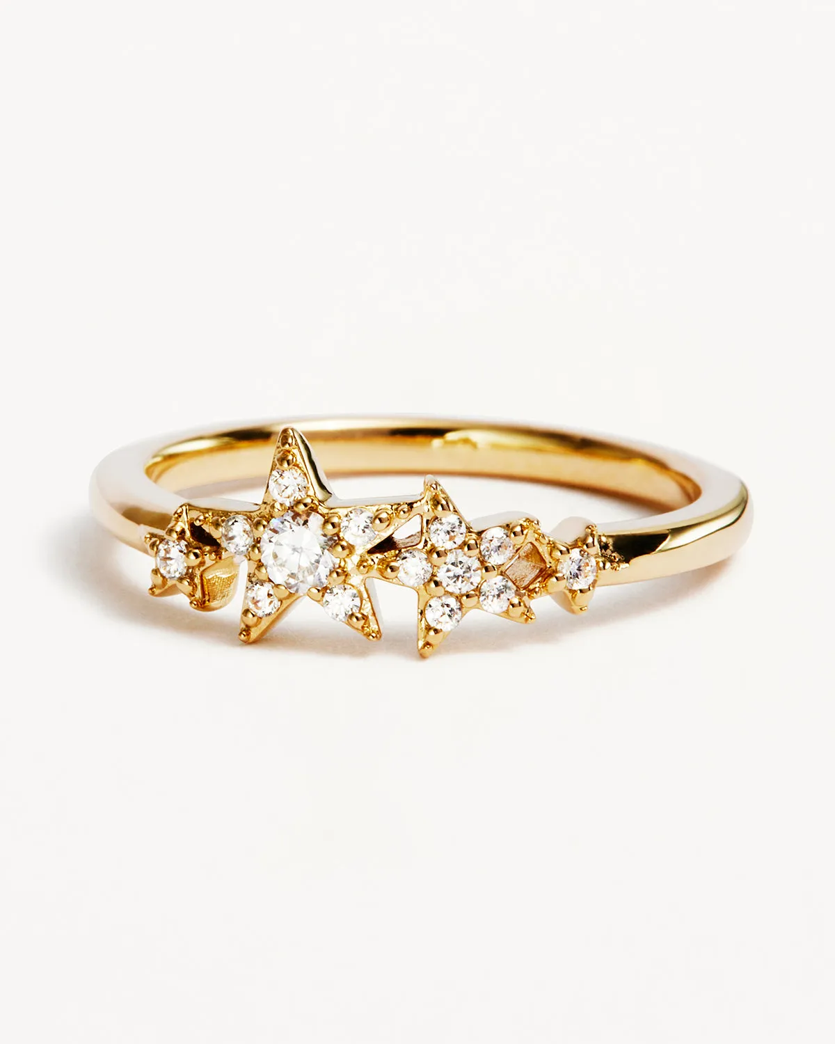 14k Solid Gold Stardust Lab-Grown Diamond Ring Bycharlotte