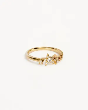 14k Solid Gold Stardust Lab-Grown Diamond Ring Bycharlotte