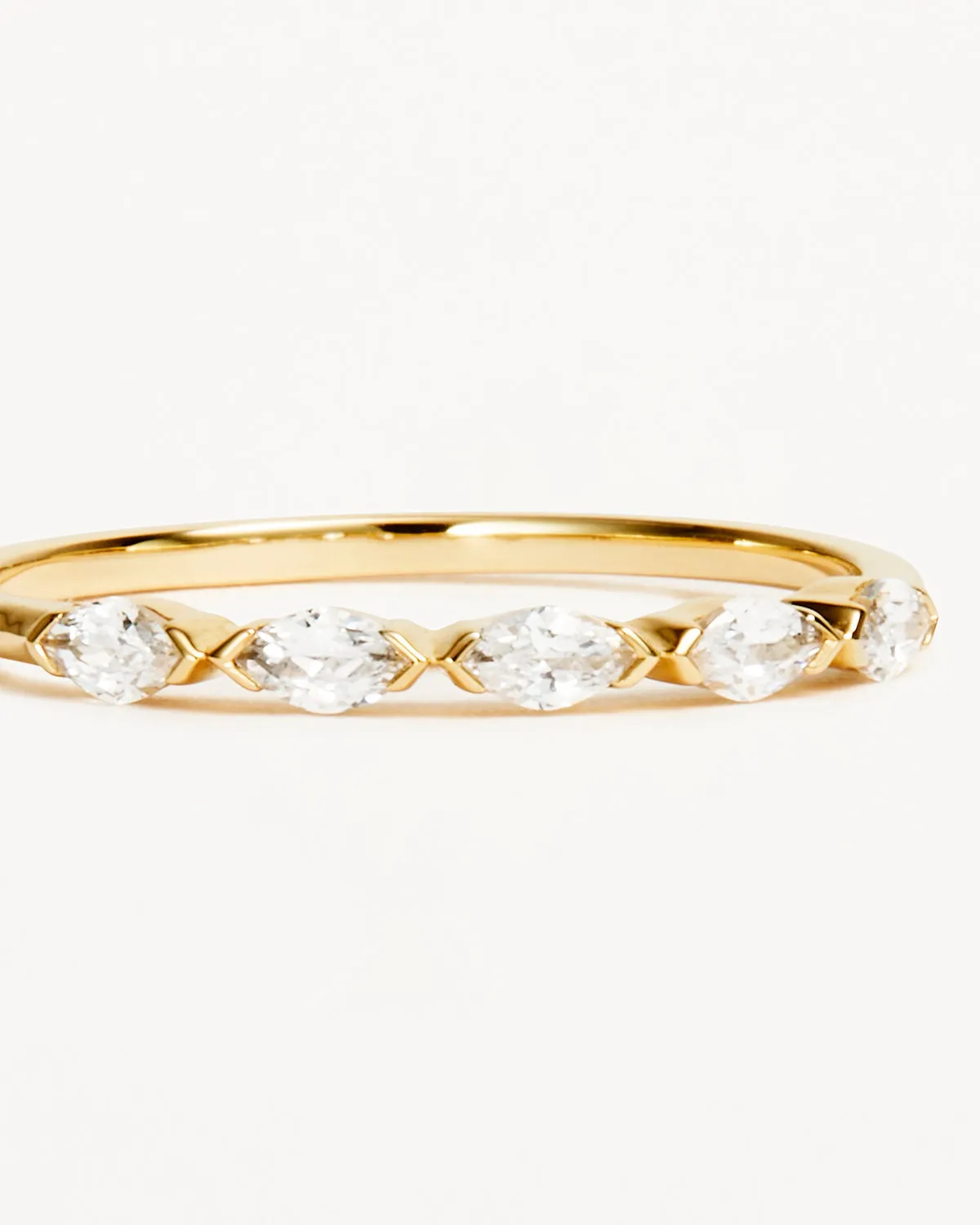 14k Solid Gold Sunlit Petals Lab-Grown Diamond Ring Bycharlotte