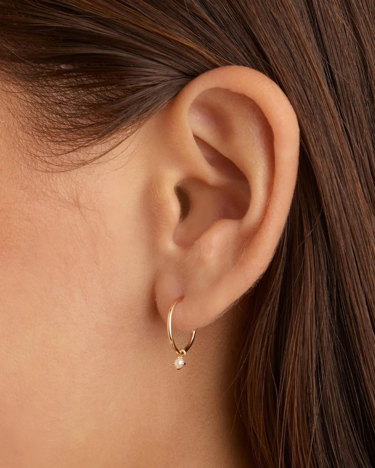 14k Solid Gold Tranquillity Hoop Bycharlotte