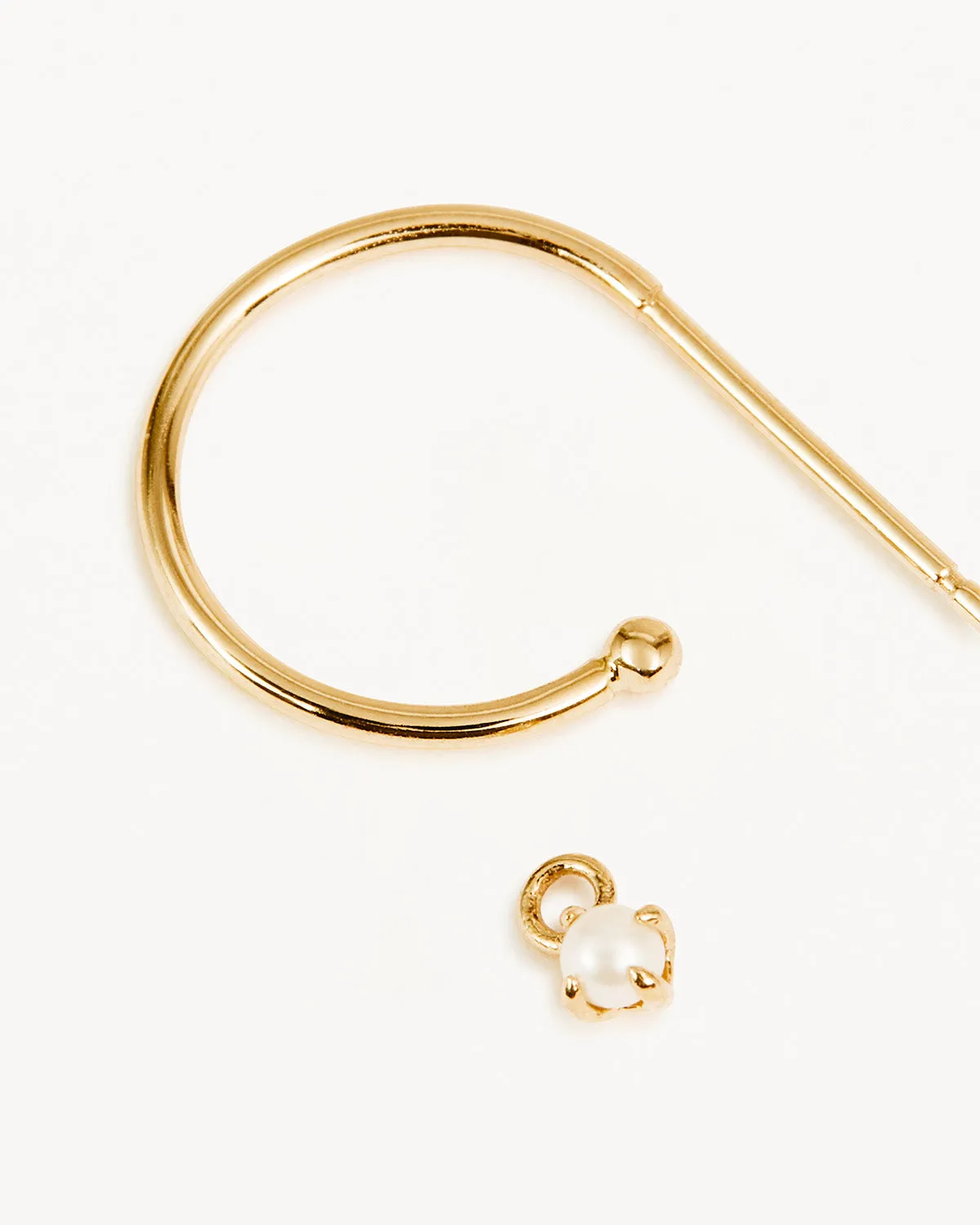 14k Solid Gold Tranquillity Hoop Bycharlotte