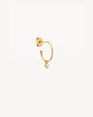 14k Solid Gold Tranquillity Hoop Bycharlotte