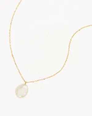 14k Solid Gold Tranquillity Necklace Bycharlotte