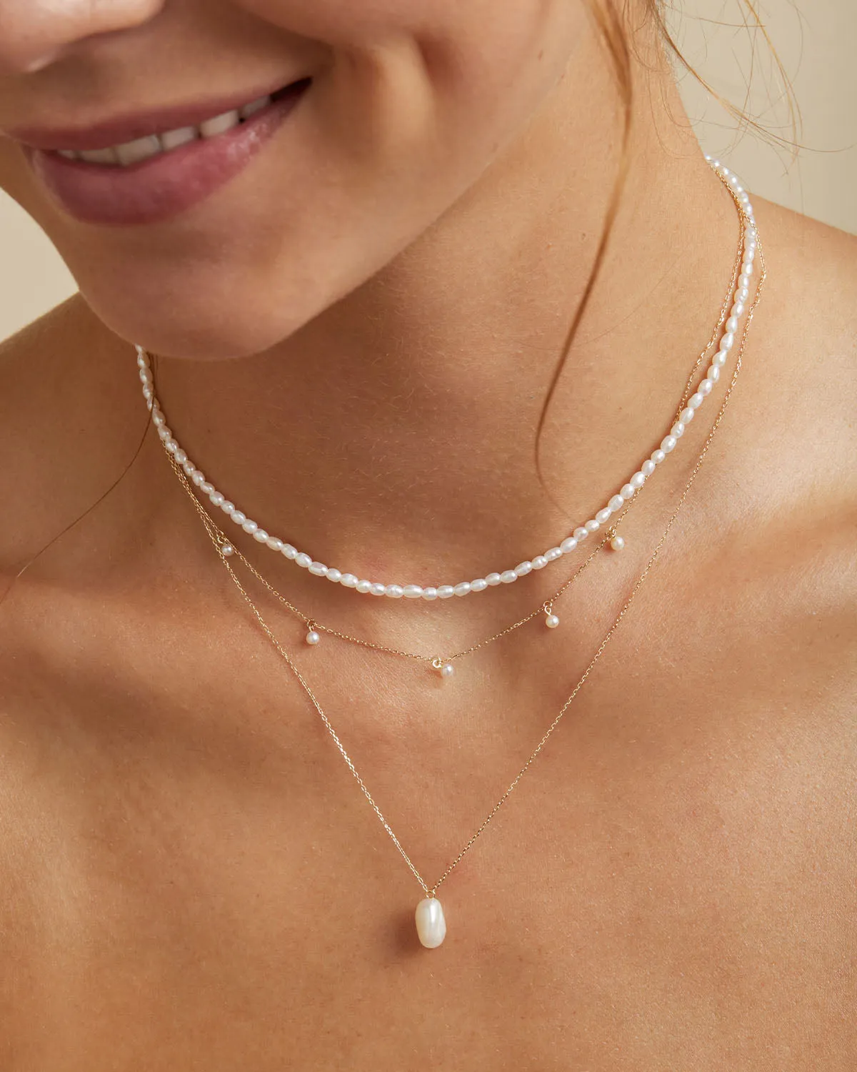 14k Solid Gold Tranquillity Necklace Bycharlotte