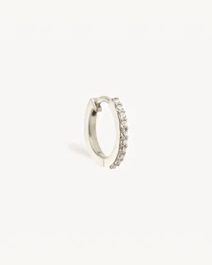 14k Solid White Gold Diamond Celestial Sleeper Bycharlotte