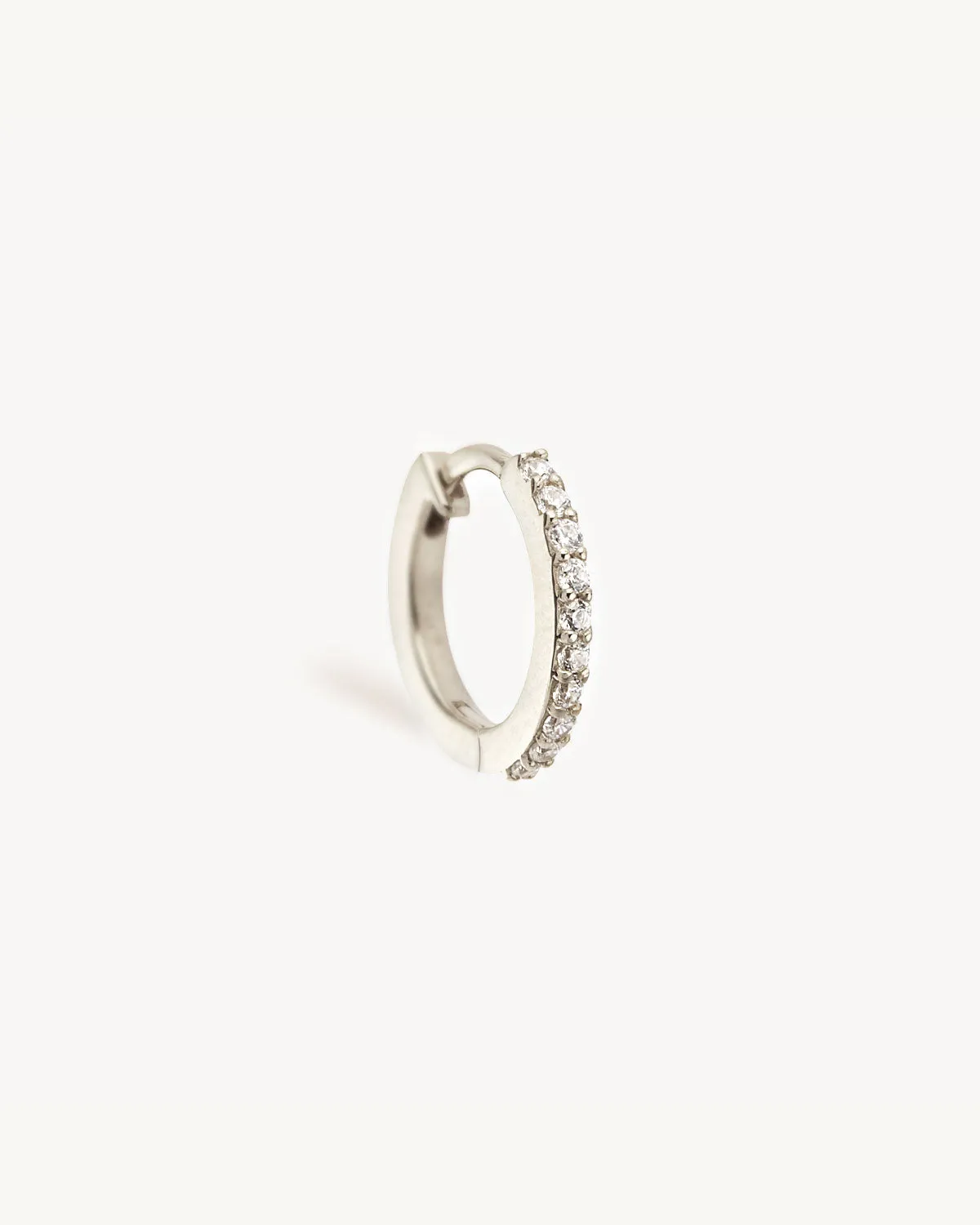 14k Solid White Gold Diamond Celestial Sleeper Bycharlotte