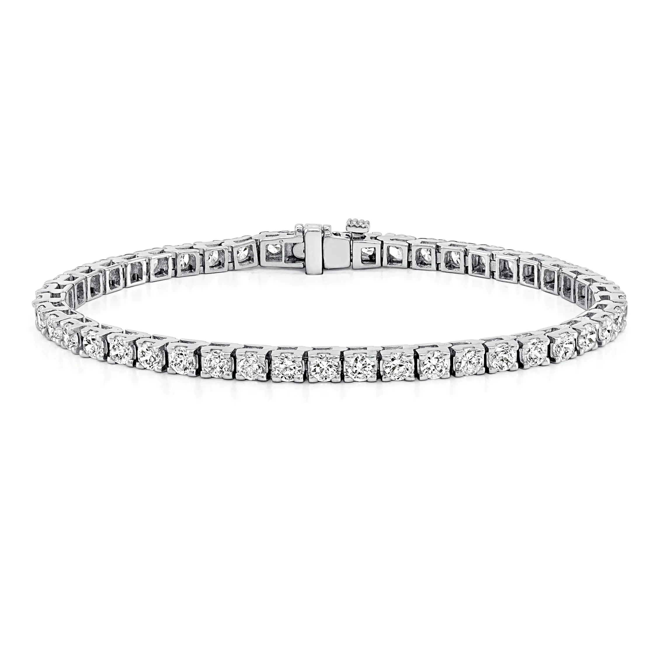 14K White Gold 6.00cts Diamond Tennis Bracelet