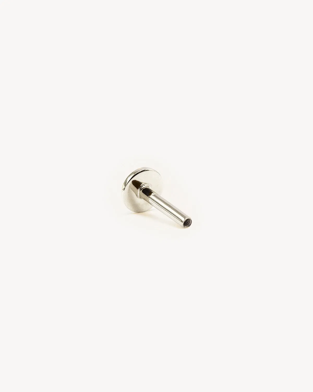 14k White Solid Gold Cartilage Earring Post Bycharlotte