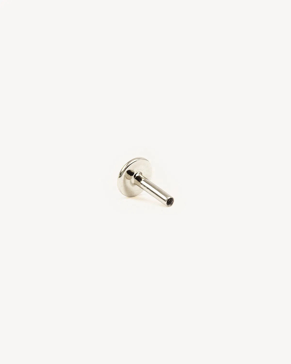 14k White Solid Gold Cartilage Earring Post Bycharlotte
