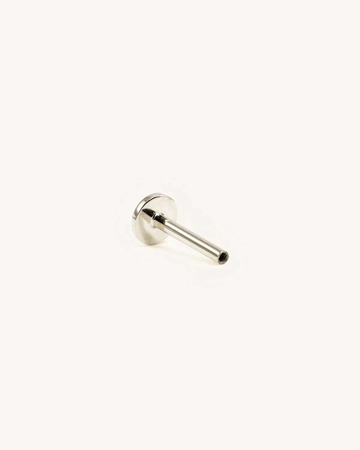 14k White Solid Gold Cartilage Earring Post Bycharlotte