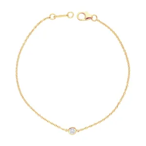 14K Yellow Gold 0.15cts. Diamond Bracelet