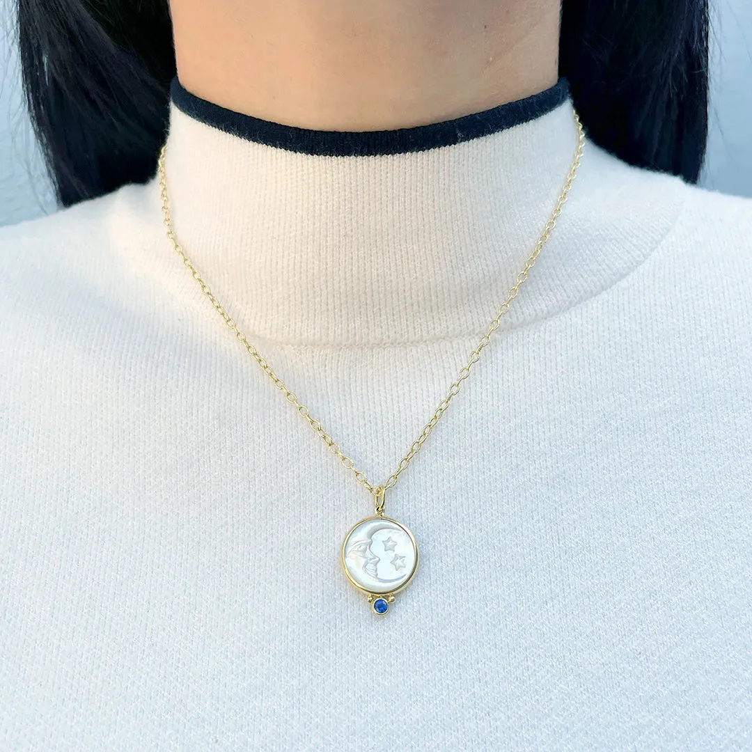 14K Yellow Gold Hammered Link Chain Necklace Croghans