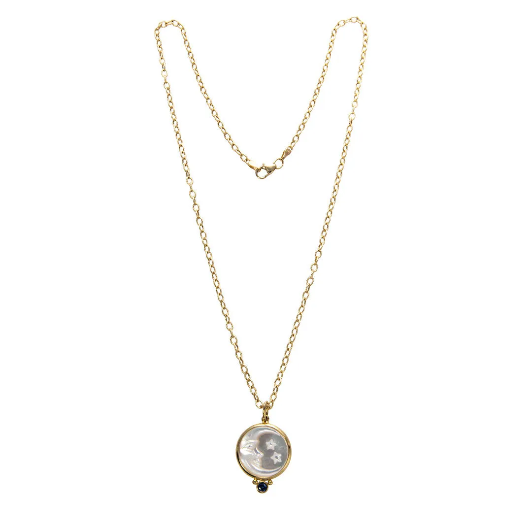 14K Yellow Gold Hammered Link Chain Necklace Croghans