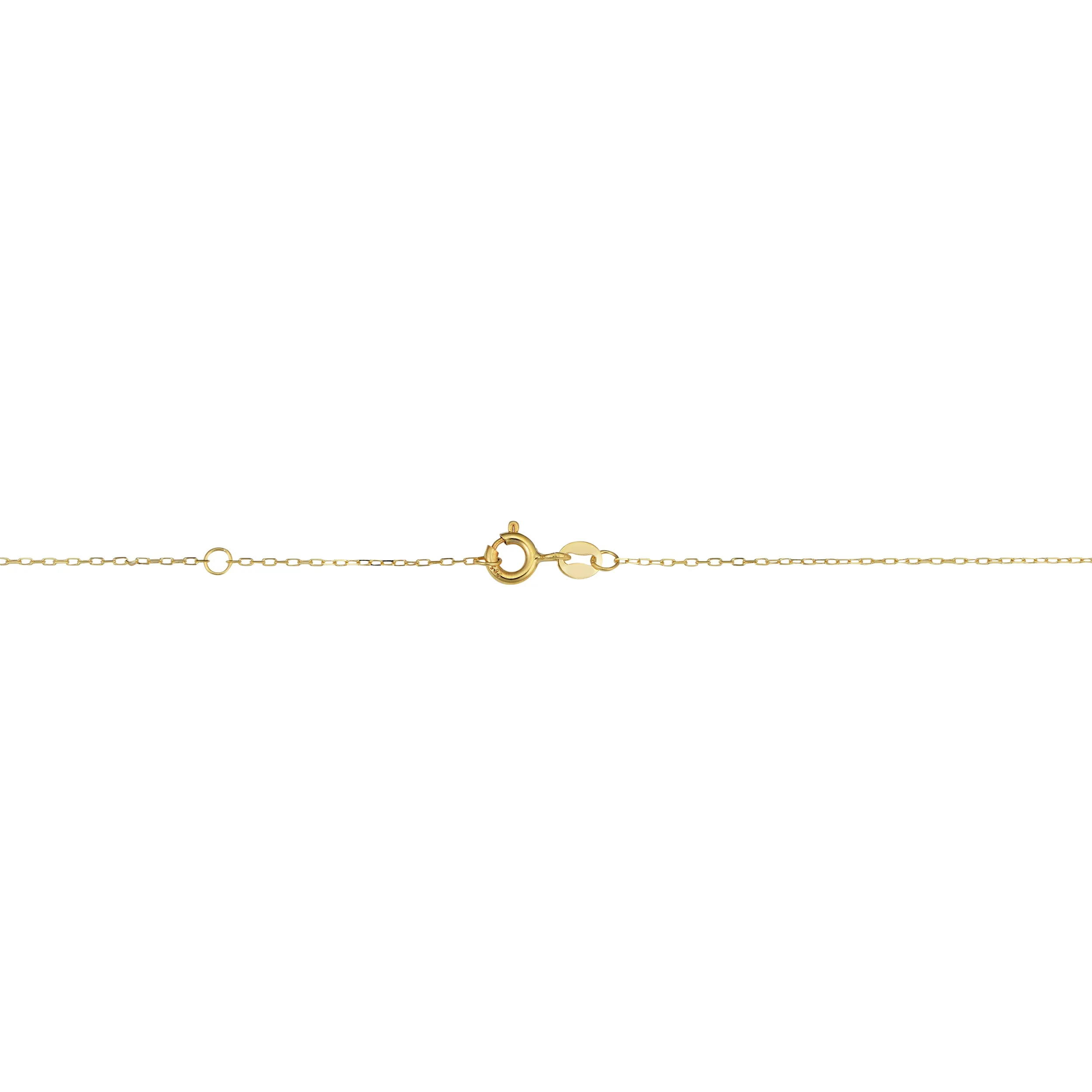 14k Yellow Gold Heart Layered Necklace (adjusts to 17 or 18 inch)