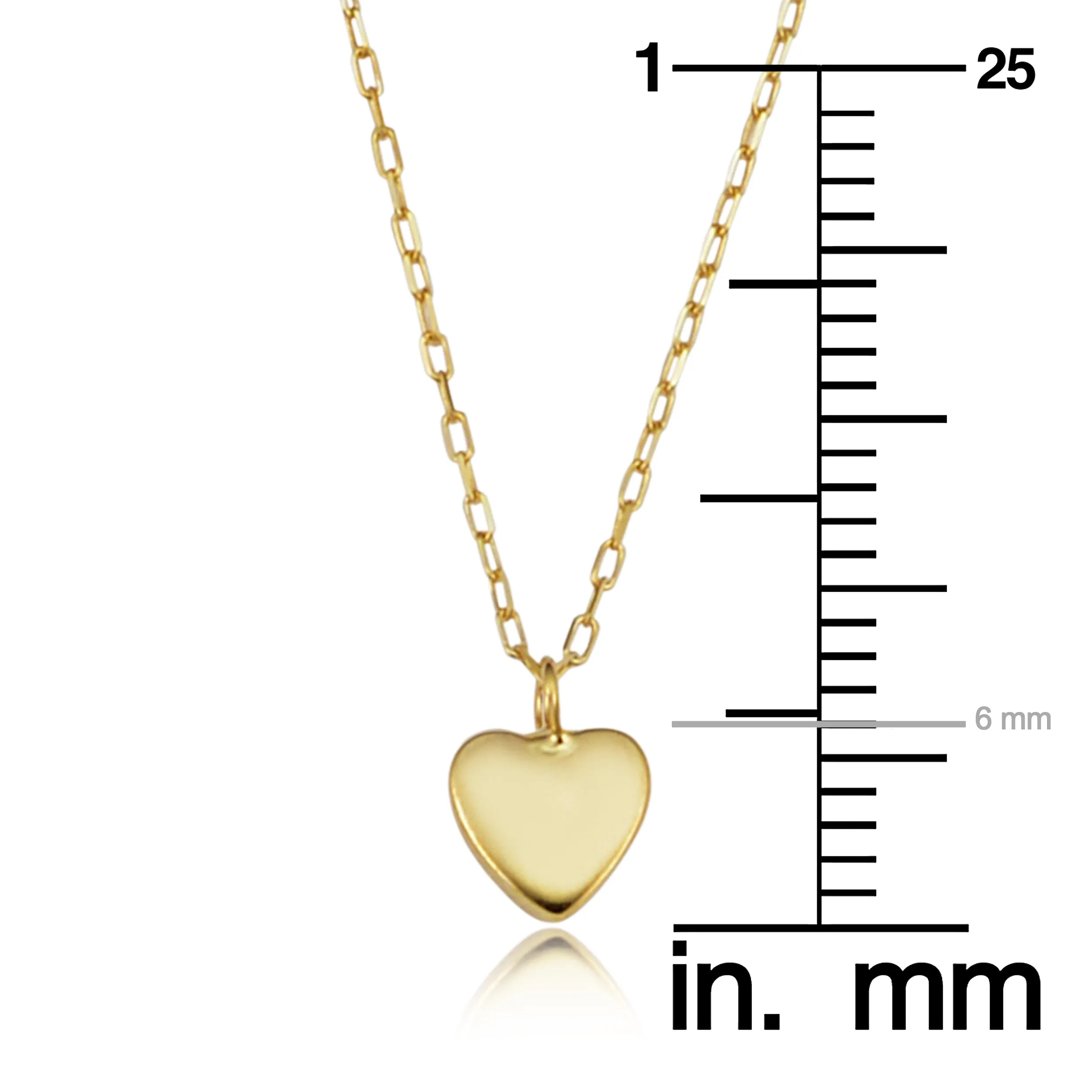 14k Yellow Gold Heart Layered Necklace (adjusts to 17 or 18 inch)