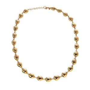 14K Yellow Gold Italian Polished Bead Chain Necklace Croghans