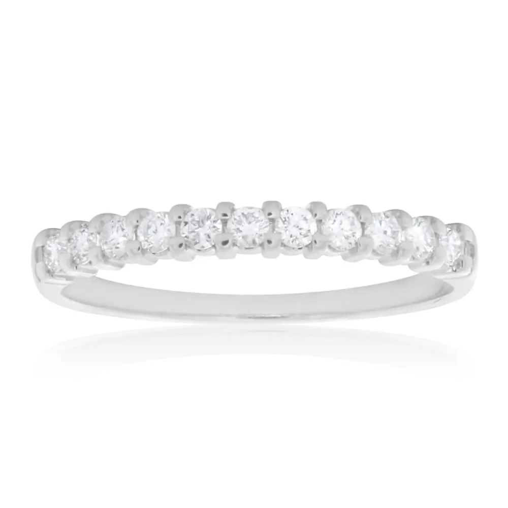 18ct White Gold Ring With 0.25 Carats Of Diamonds Shiels